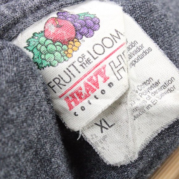Vintage Fruit Of The Loom Shirt Mens Gray Cheerios Bee Graphic Logo Cotton XL - Picture 5 of 8